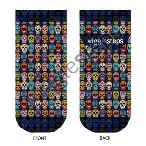 Wigglesteps Herren Sneaker BLUE SKULLS