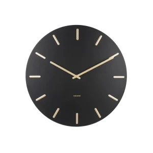 Karlsson Wanduhr 45 cm Ø Metall • Geräuschloses Quarz-Uhrwerk • Modernes Design