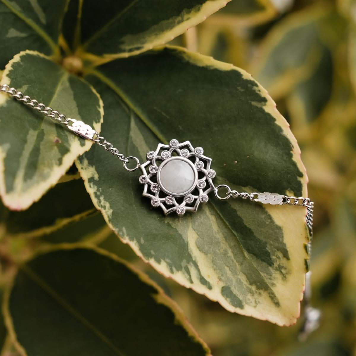 Composition Gem Armband (Mondstein/Silber) – Bild 5