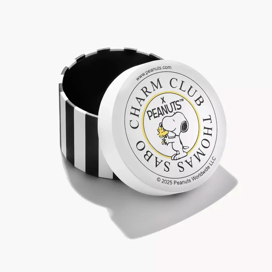 Charm-Anhänger mit Perle Snoopy Woodstock PEANUTS Connect 18k Vergoldung – Bild 6