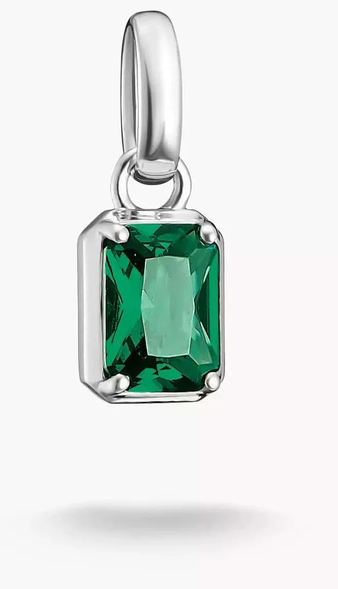 Charm-Anhänger Geburtsstein Mai Connect Silber