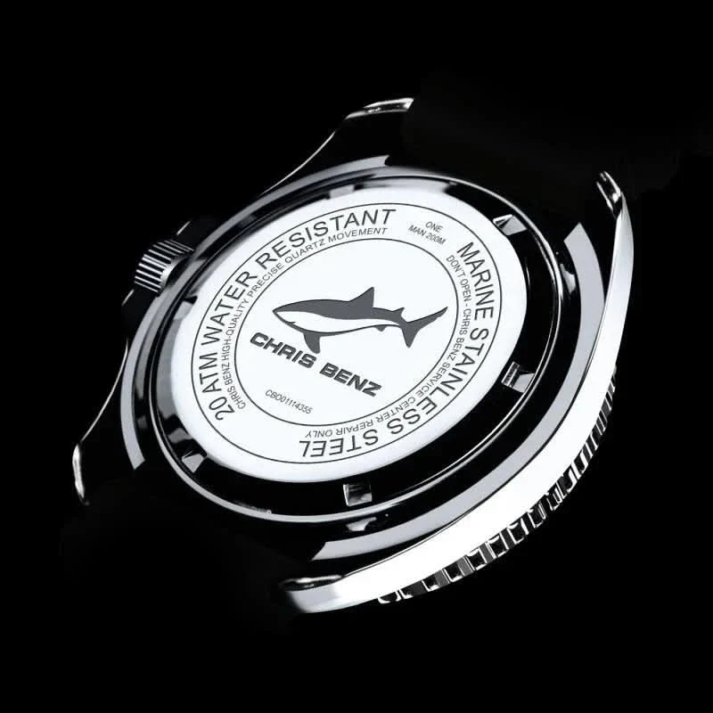 Chris Benz ONE CBO-B-MB-SW Herrenuhr • 200m • Saphirglas – Bild 4