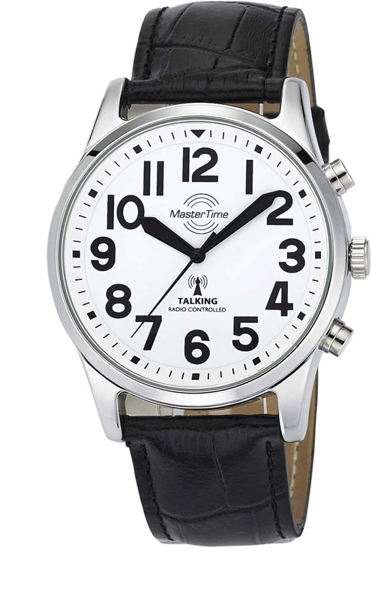 Master Time Talking II MTGA-10690-60L Herrenuhr • Mit Sprachausgabe • Funk-Präzision