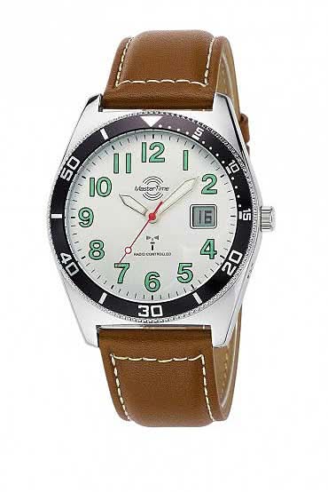 Master Time Super Power MTGA-10856-41L Herrenuhr • Funk • Leder