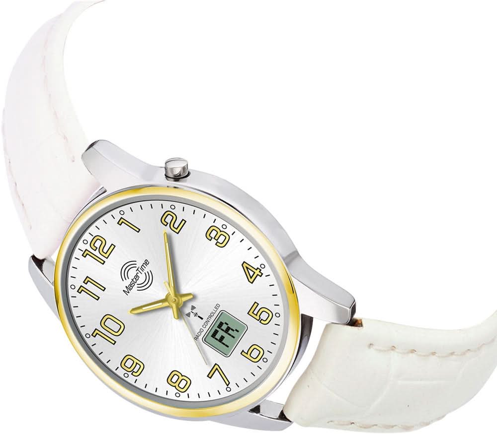 Master Time Basic MTLA-10799-42L Damenuhr • Funk • Lederband – Bild 3