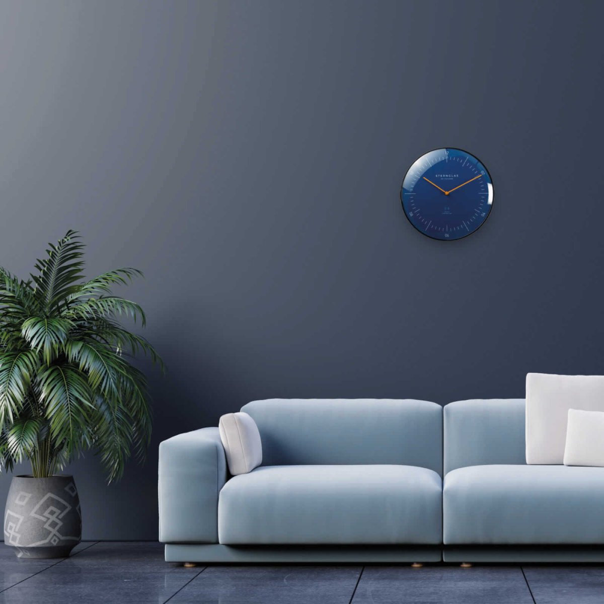 Wanduhr Naos küstenblau – Bild 6