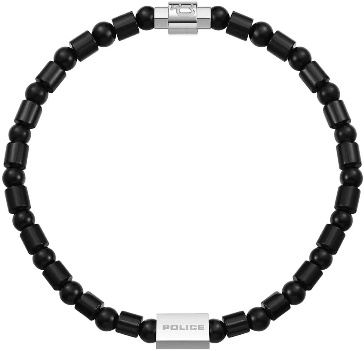 URABAN COLOR Gummizugarmband mit Beads – Police Modell: PEAGB0001311