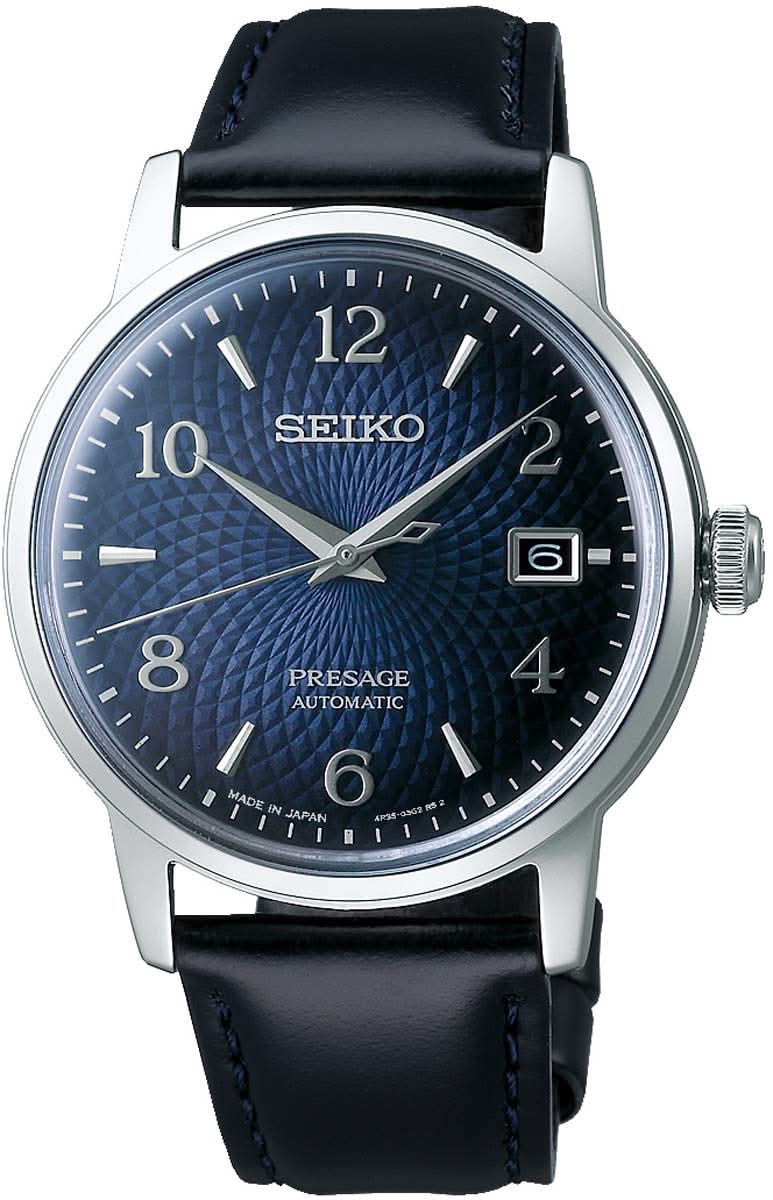 Seiko Presage SRPE43J1 Herrenuhr • Automatik Kaliber 4R35 • Exklusives Cocktail-Zifferblatt