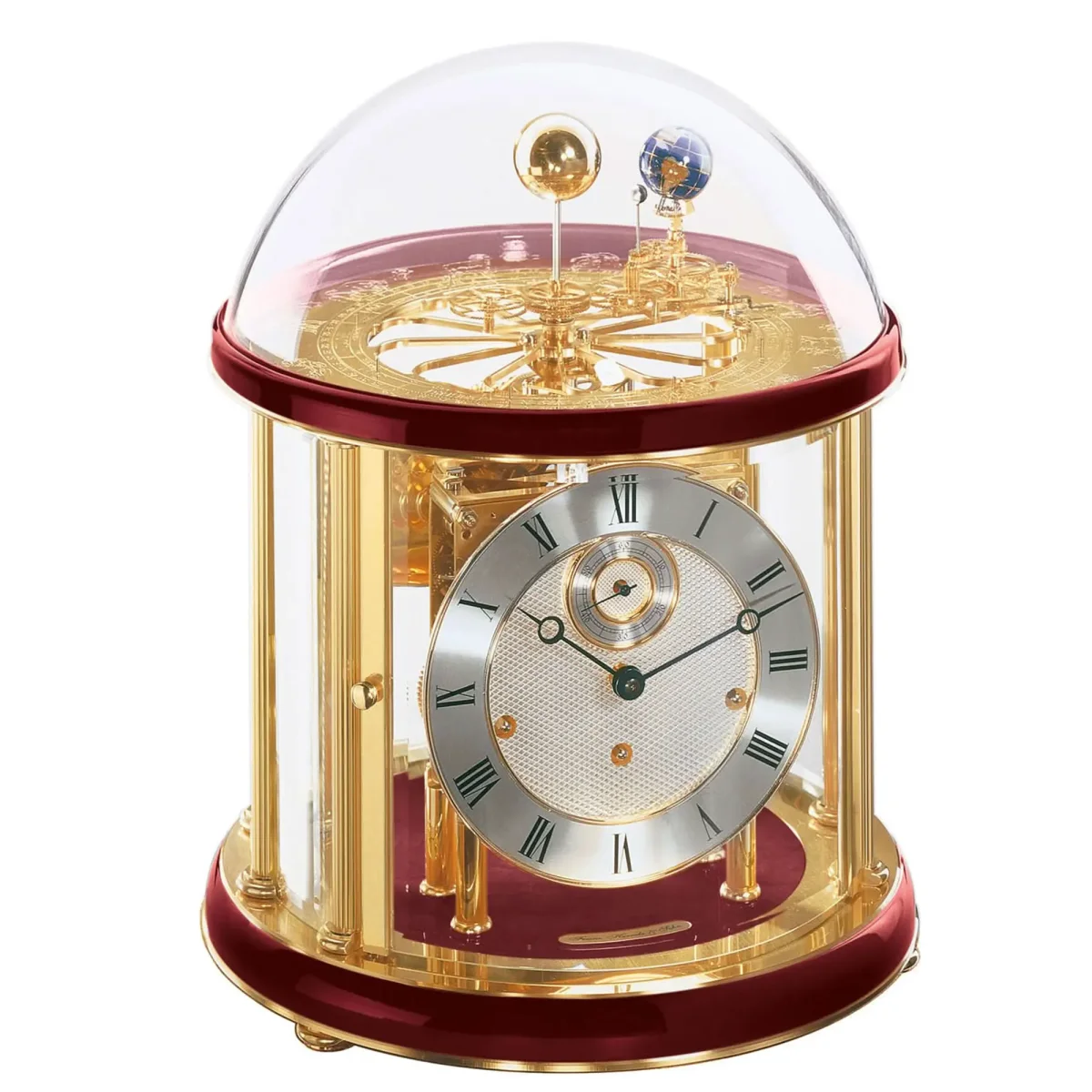 Hermle Tischuhr 35x29x29 cm Metall • Tellurium • Westminster Schlagwerk – Bild 2